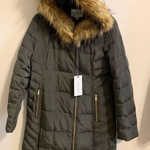 Cole Haan Signature Long Brown Coat